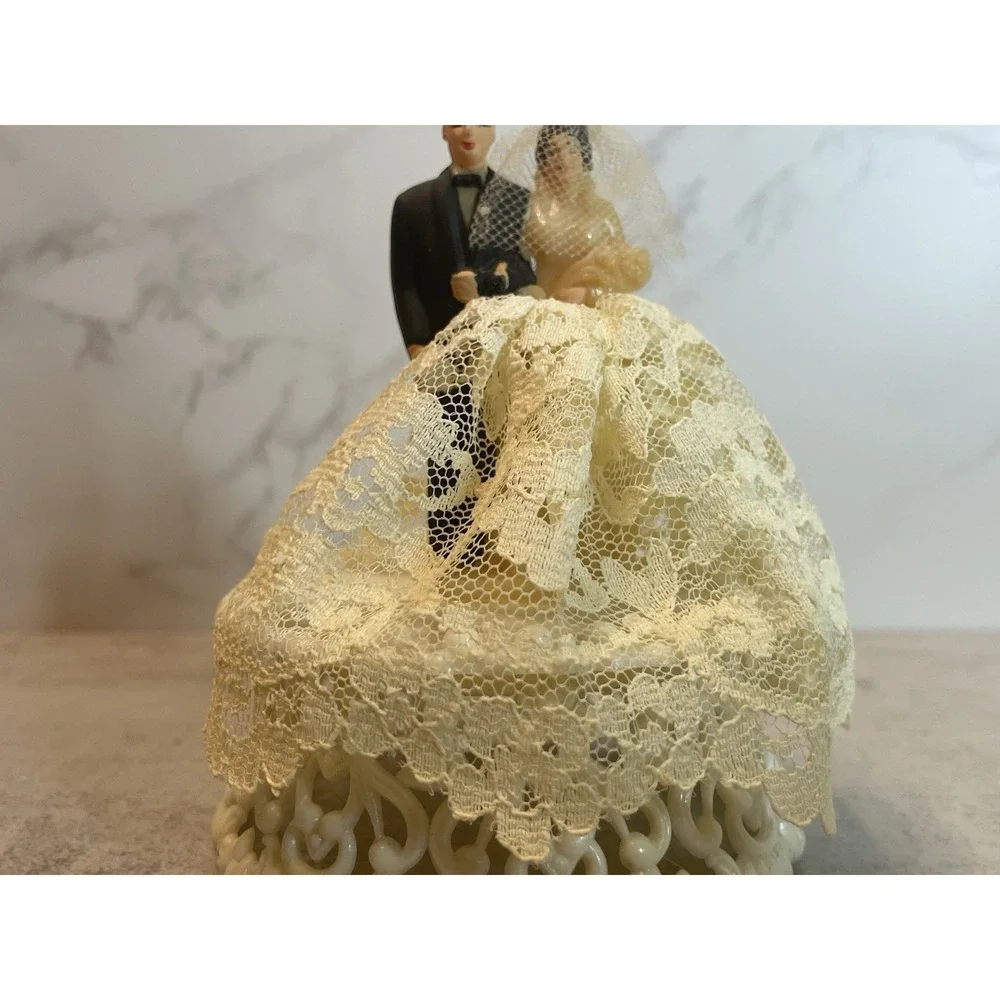 Vtg 1940s 1950s Wedding Cake Topper